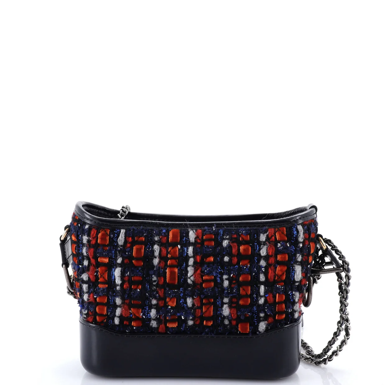 Gabrielle Hobo Quilted Tweed and Calfskin Small - Deep Luxury