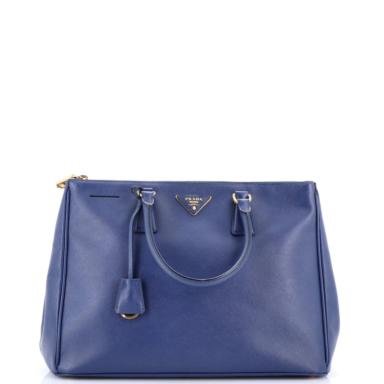 Double Zip Lux Tote Saffiano Leather Large - Deep Luxury