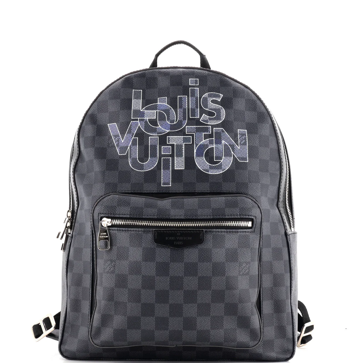 Josh Backpack Limited Edition Interlinked Logo Damier Graphite - Deep Luxury