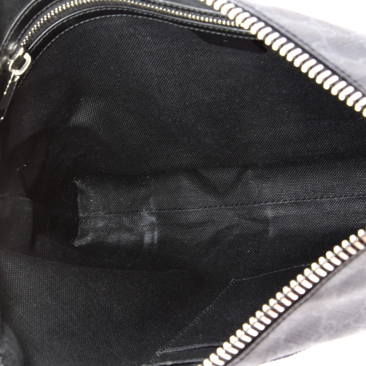 Web Zip Flat Messenger GG Coated Canvas Medium - Deep Luxury