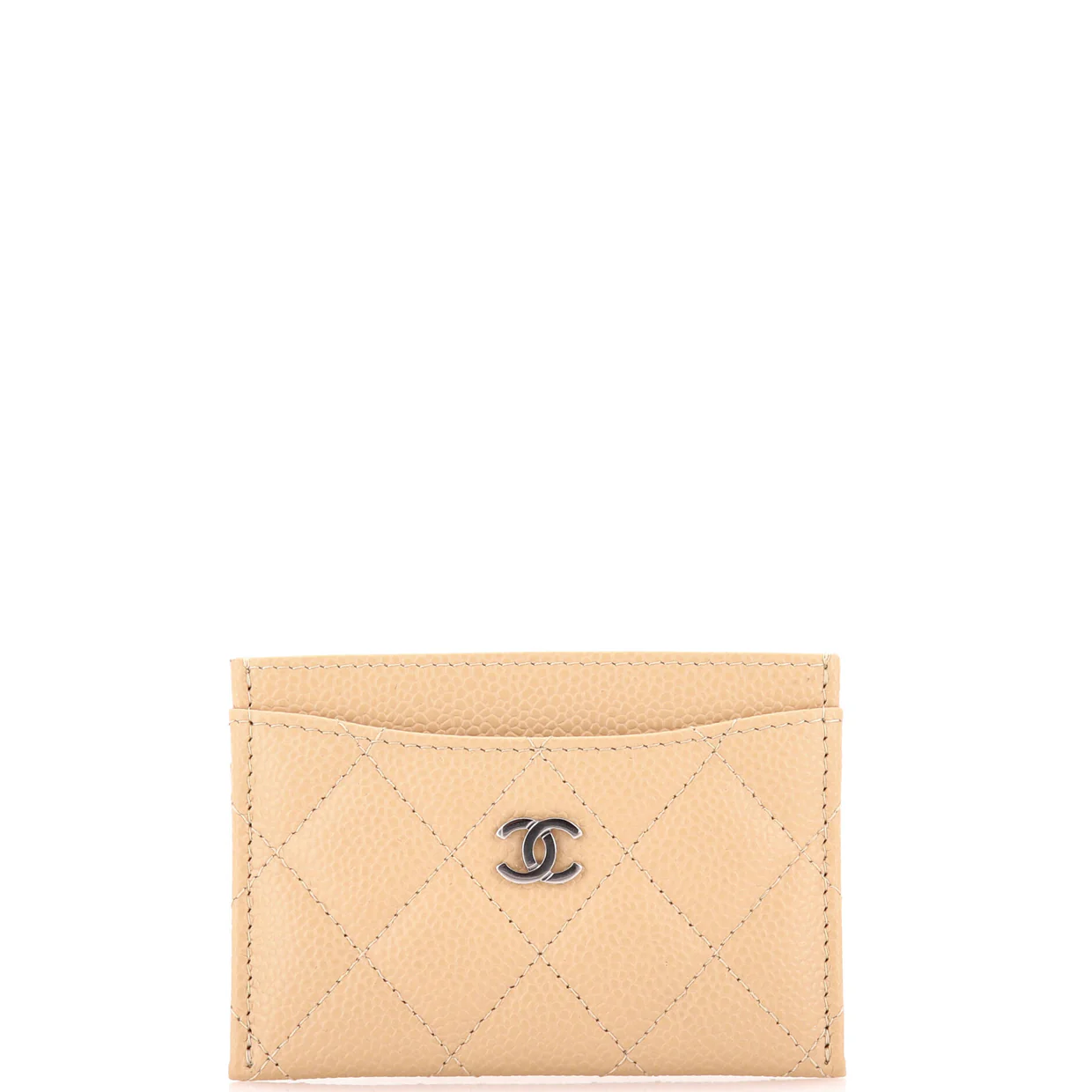 Classic Card Holder Quilted Caviar - Deep Luxury