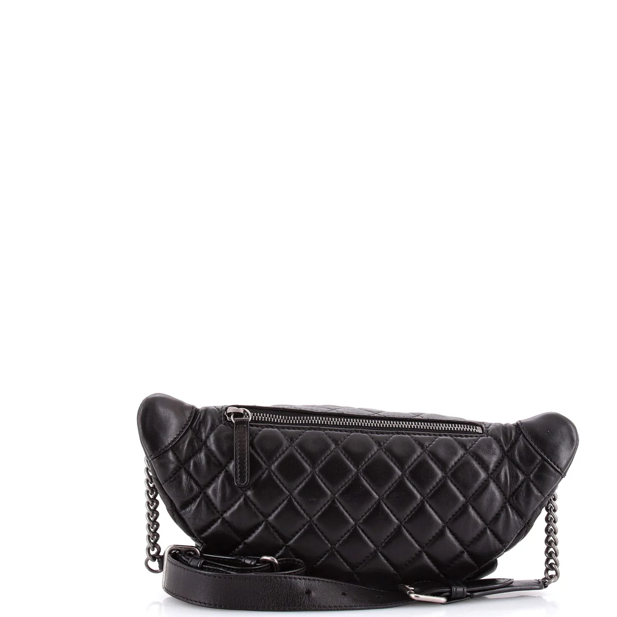 Banane Waist Bag Quilted Leather - Deep Luxury