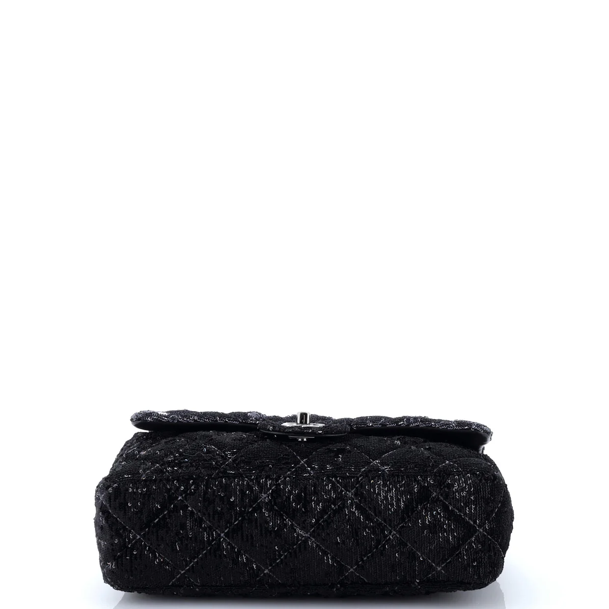 CC Flap Bag Quilted Ombre Sequins Medium - Deep Luxury