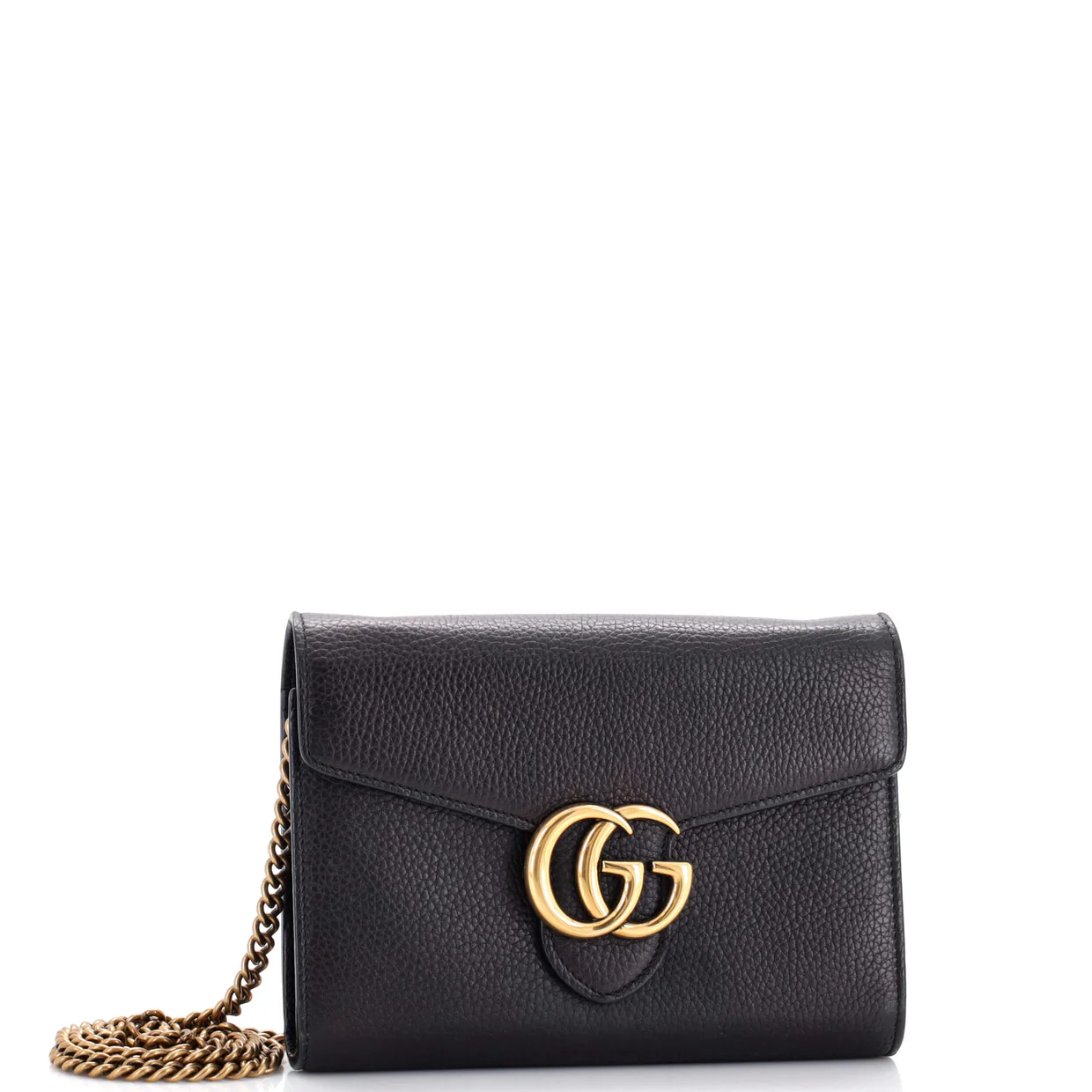 GG Marmont Chain Wallet Leather Mini - Deep Luxury