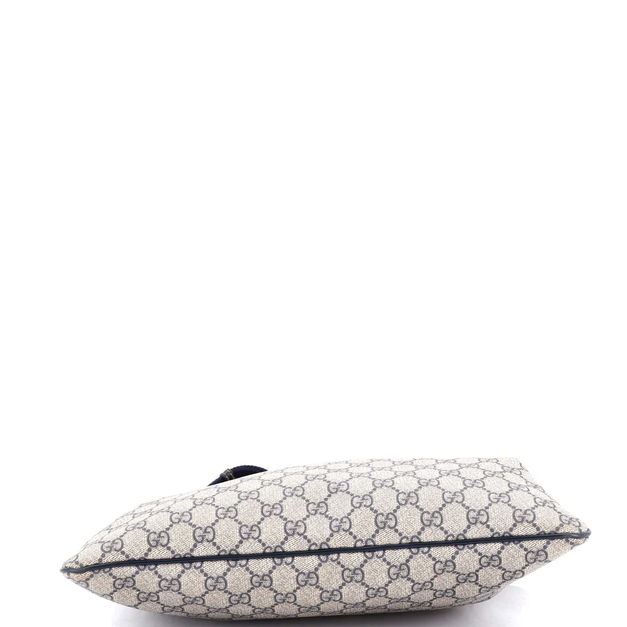 Zip Top Messenger Bag GG Coated Canvas Large - Deep Luxury