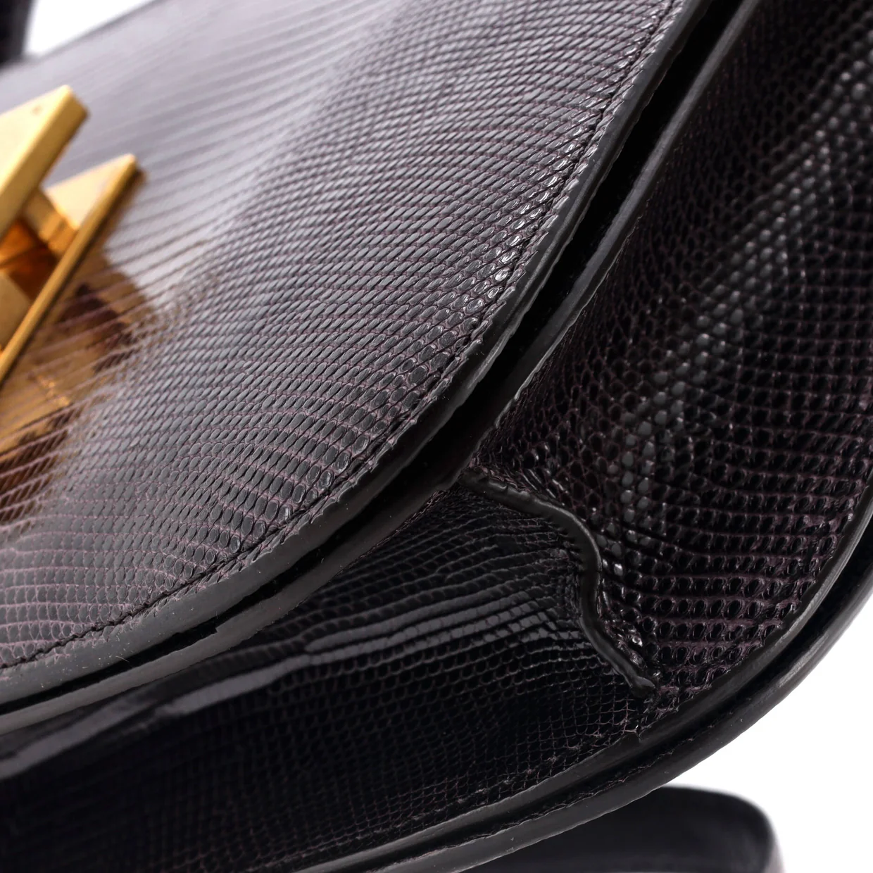 Classic Box Bag Lizard Medium - Deep Luxury