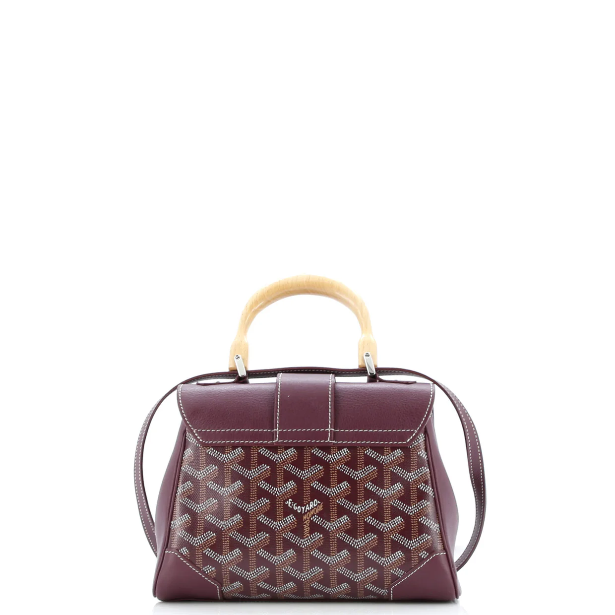 Saigon Top Handle Bag Coated Canvas with Leather Mini - Deep Luxury