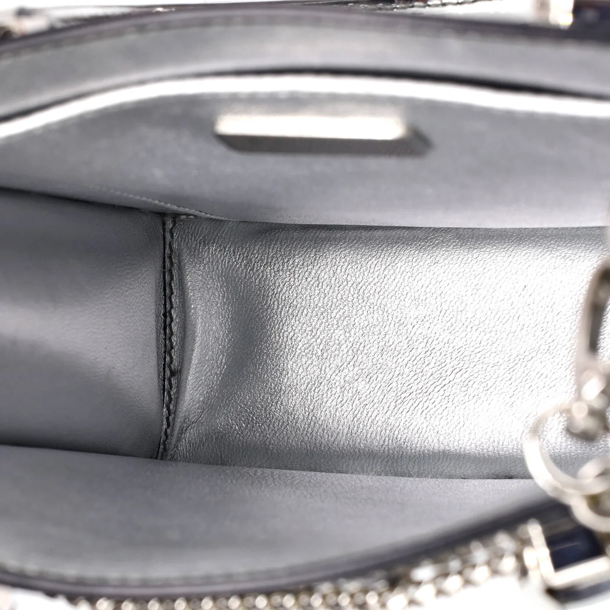 Triangle Tote Spazzolato Leather Mini - Deep Luxury