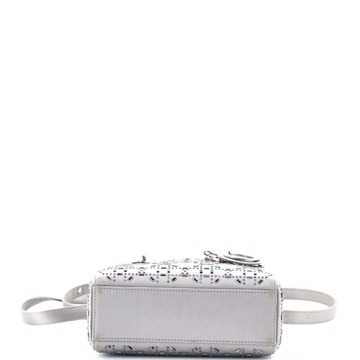 Lady Dior Bag Crystal Embellished Cannage Quilt Satin Mini - Deep Luxury