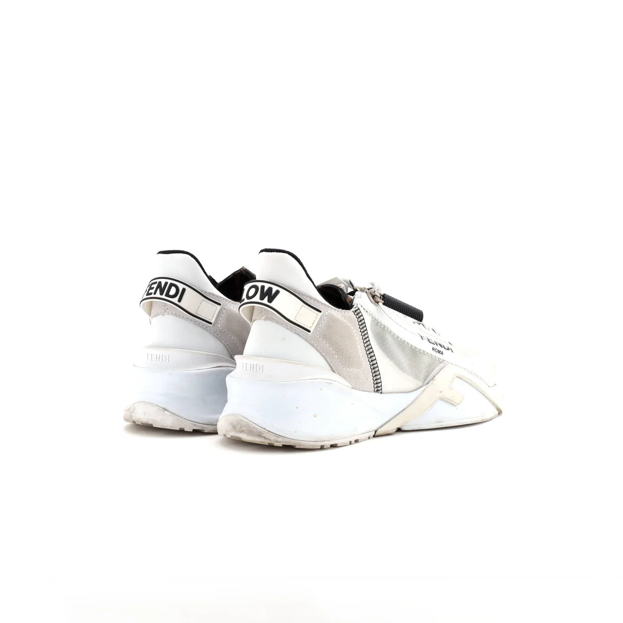 Women's Flow Low-Top Sneakers Mixed Materials - Deep Luxury