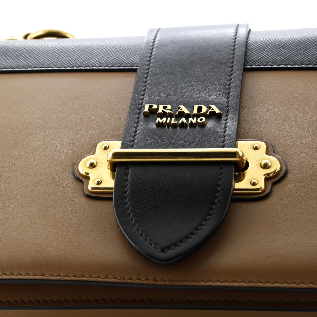 Cahier Crossbody Bag Leather and Saffiano Leather Large - Deep Luxury