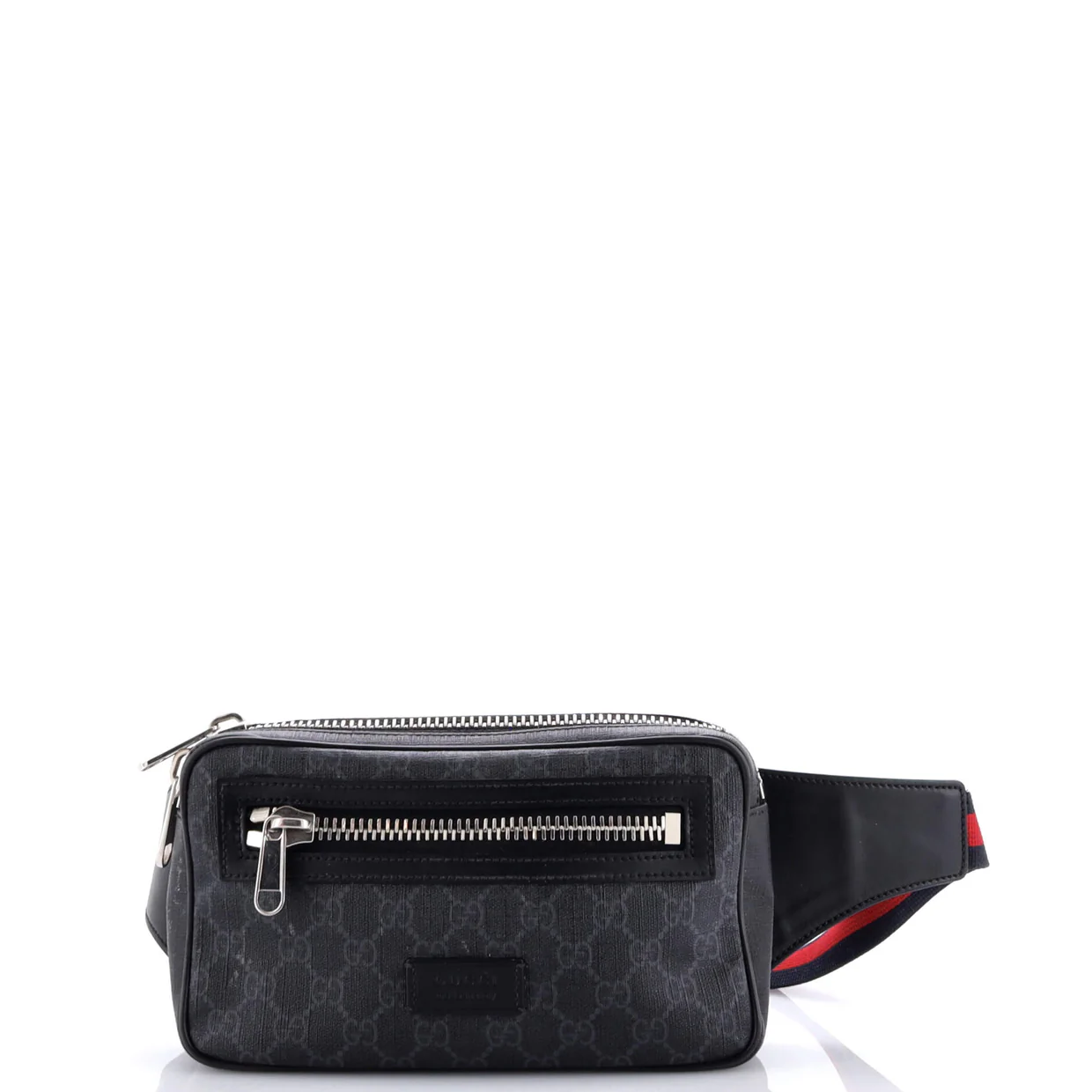 Front Pocket Camera Bag GG Crystal Coated Canvas Mini - Deep Luxury