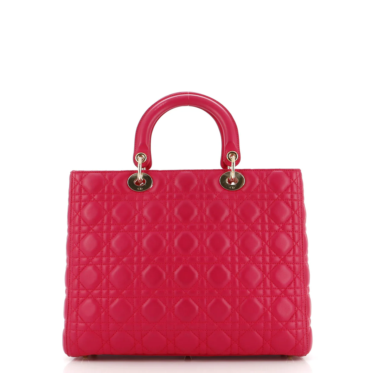 Lady Dior Bag Cannage Quilt Lambskin Large - Deep Luxury