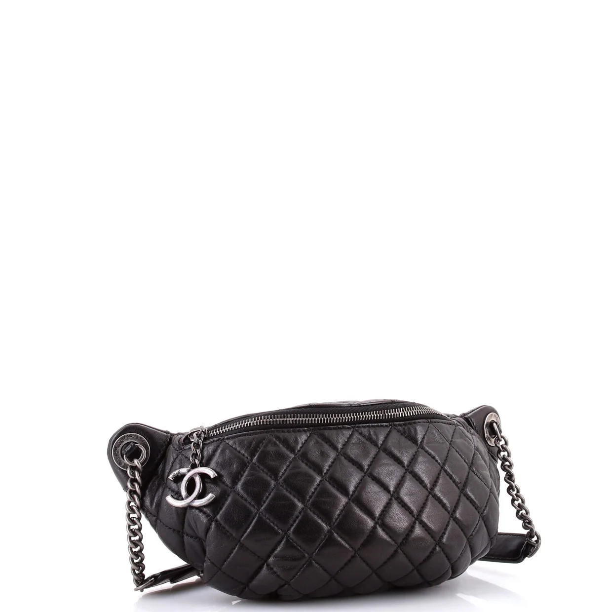 Banane Waist Bag Quilted Leather - Deep Luxury