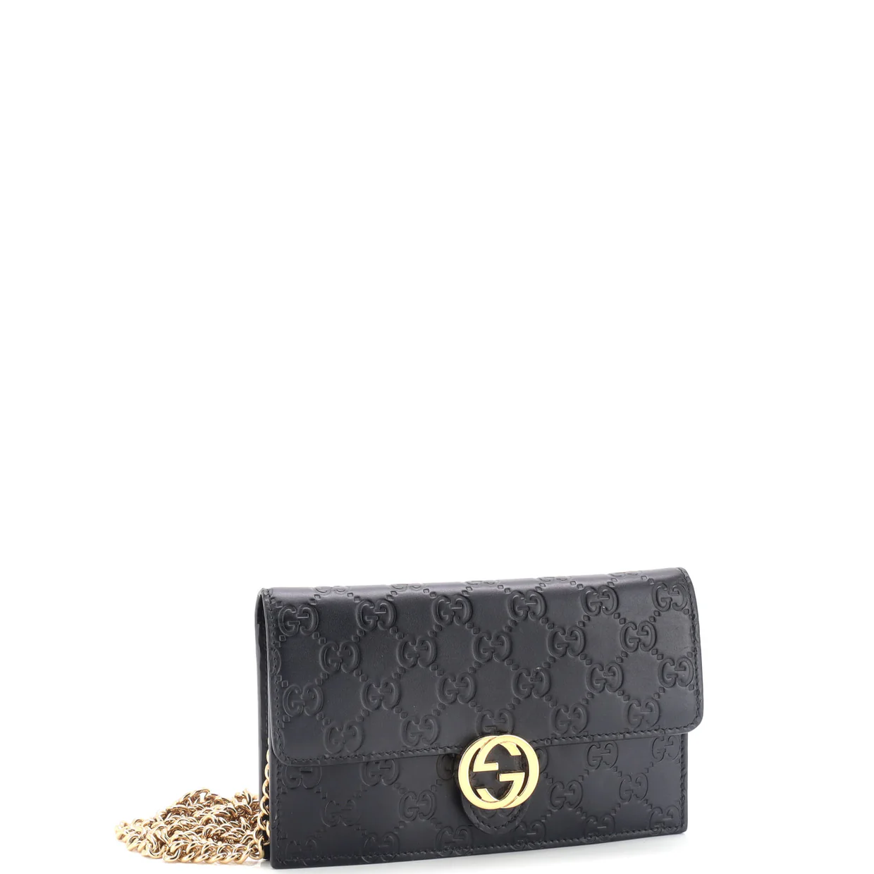 Icon Wallet on Chain Guccissima Leather - Deep Luxury