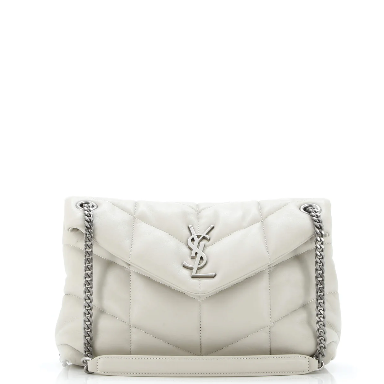 Loulou Puffer Shoulder Bag Quilted Leather Small - Deep Luxury