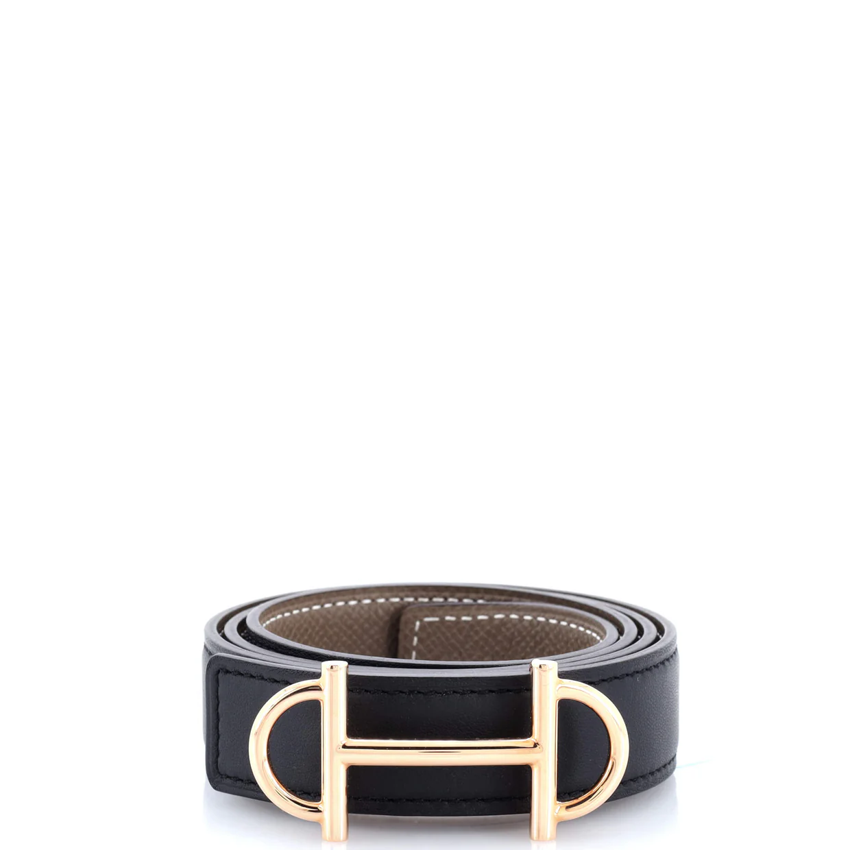 Gamma Reversible Belt Leather Medium - Deep Luxury