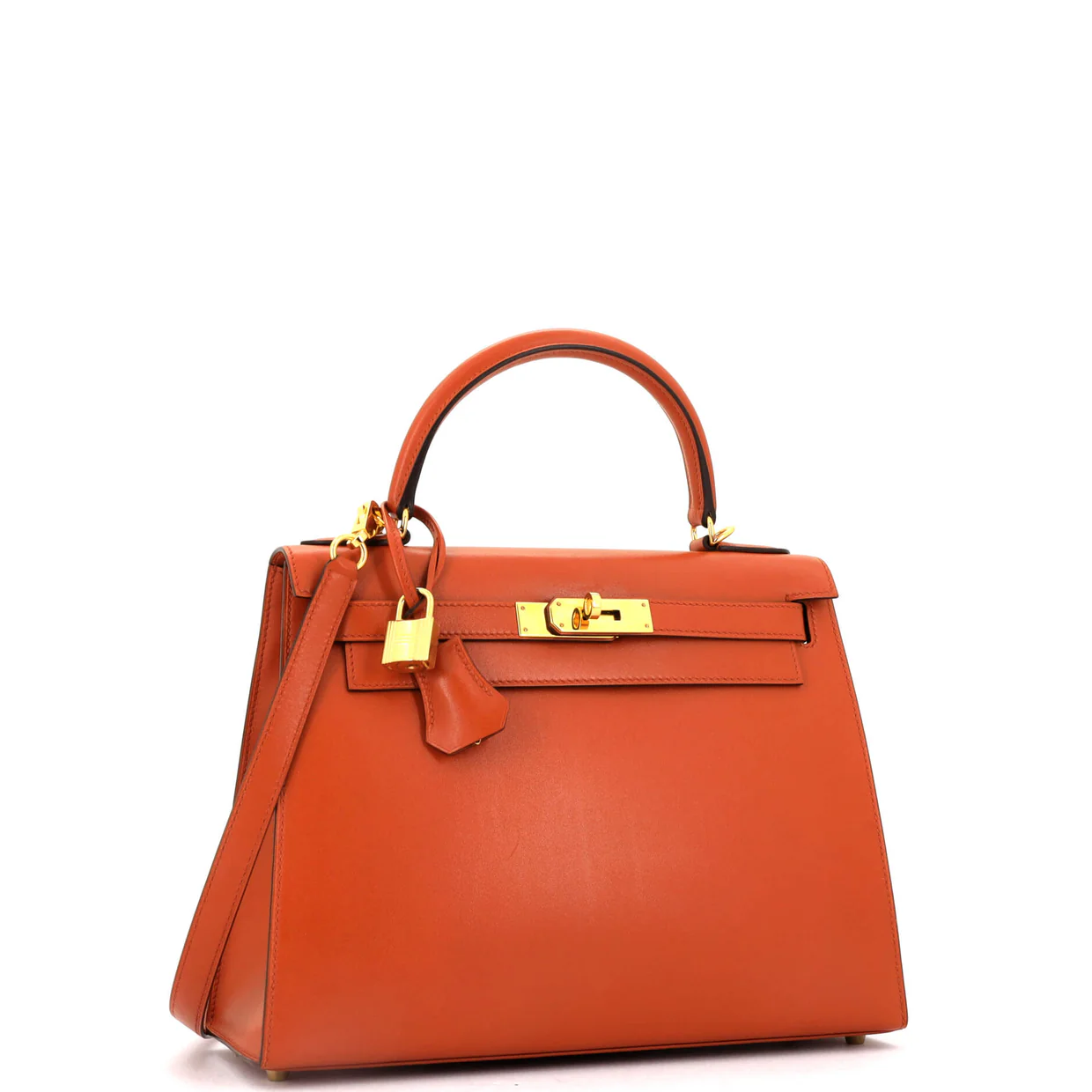 Kelly Handbag Terre Battue Tadelakt with Gold Hardware 28 - Deep Luxury