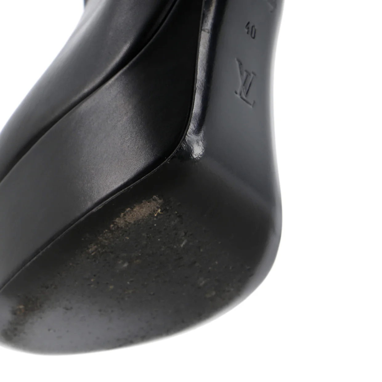 Women's Afterglow Platform Ankle Boots Leather with Monogram Canvas - Deep Luxury