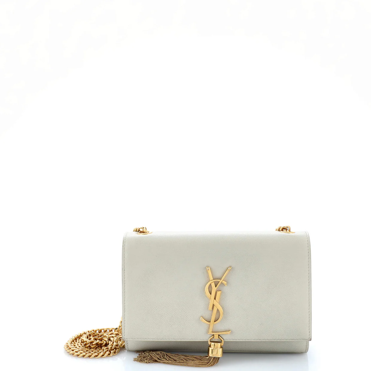 Classic Monogram Tassel Crossbody Bag Grainy Leather Small - Deep Luxury