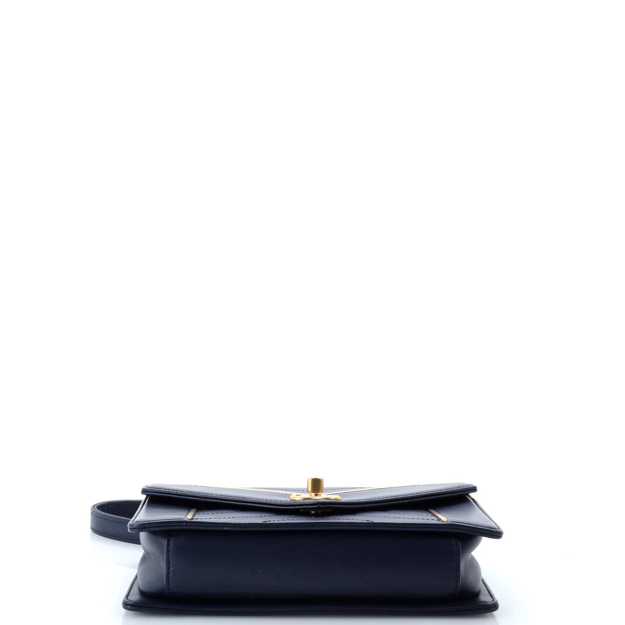 Reversed Flap Bag Chevron Lambskin Medium - Deep Luxury