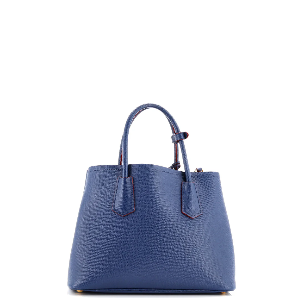 Cuir Double Tote Saffiano Leather Small - Deep Luxury