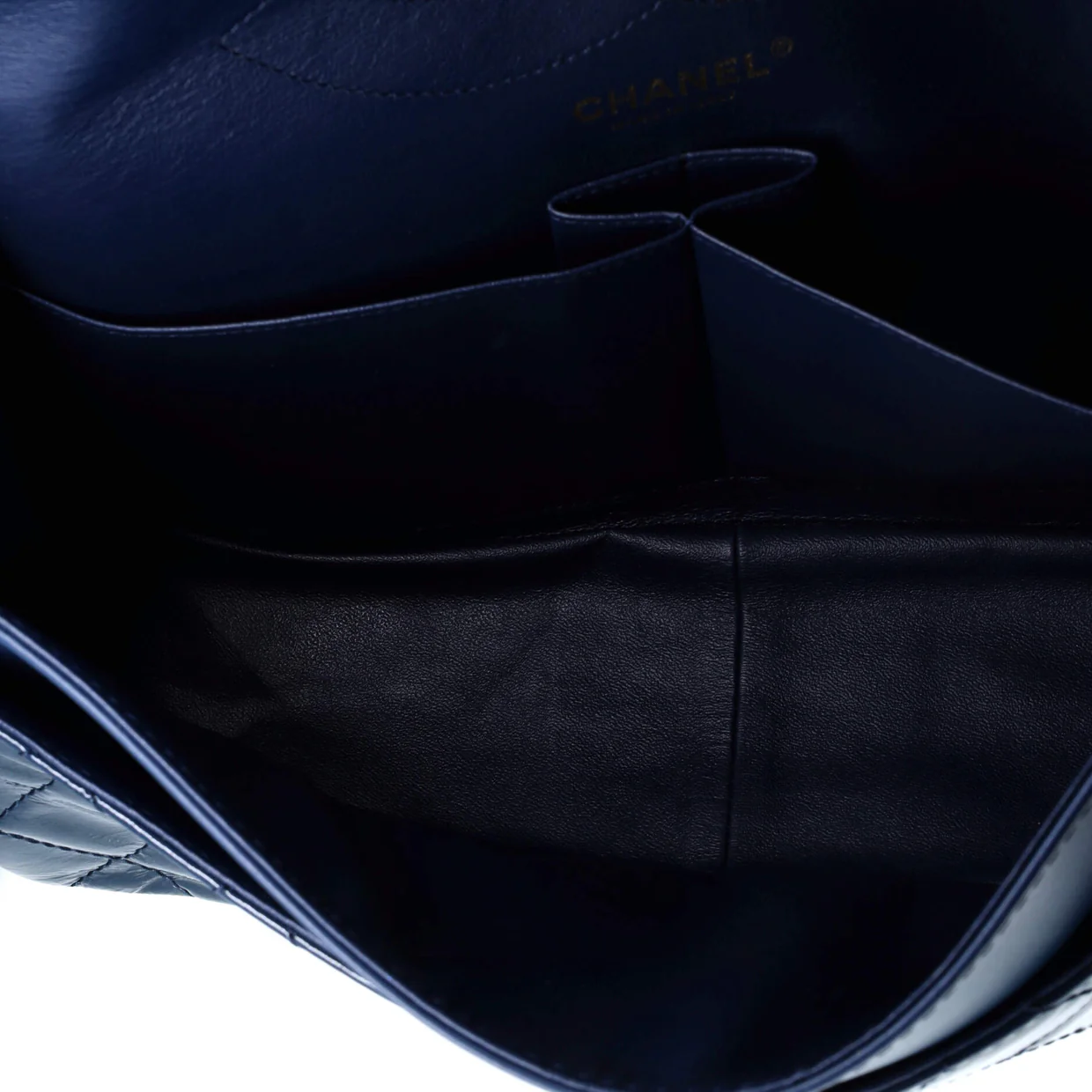 Reissue 2.55 Flap Bag Quilted Crinkled Patent 227 - Deep Luxury