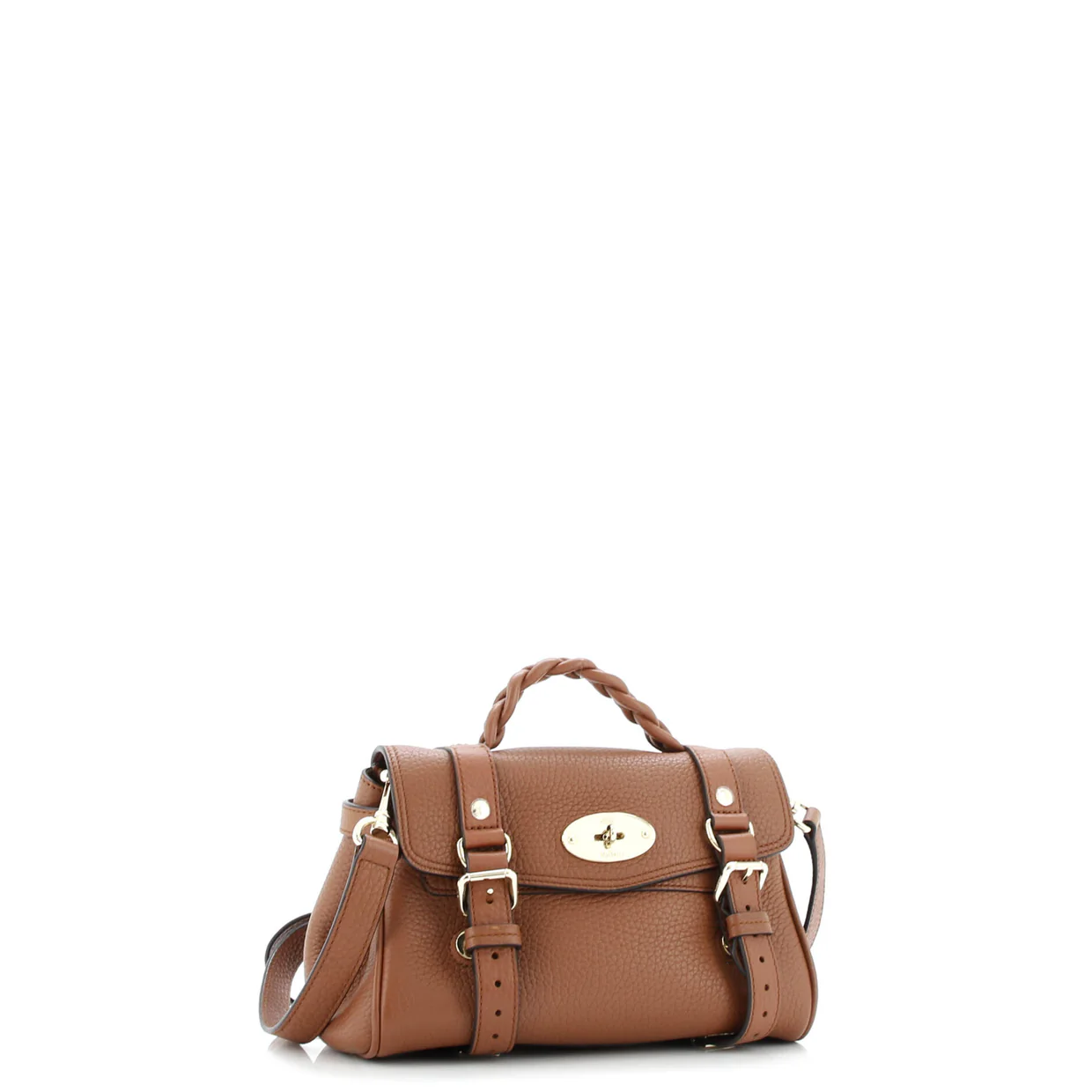 Alexa Satchel NM Leather Mini - Deep Luxury