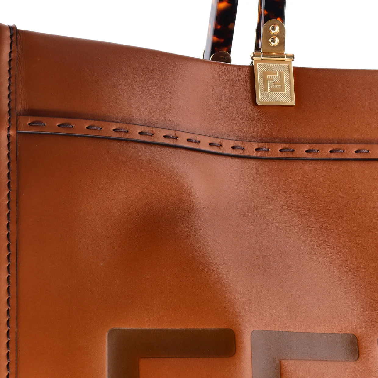 Sunshine Shopper Tote Leather Large - Deep Luxury