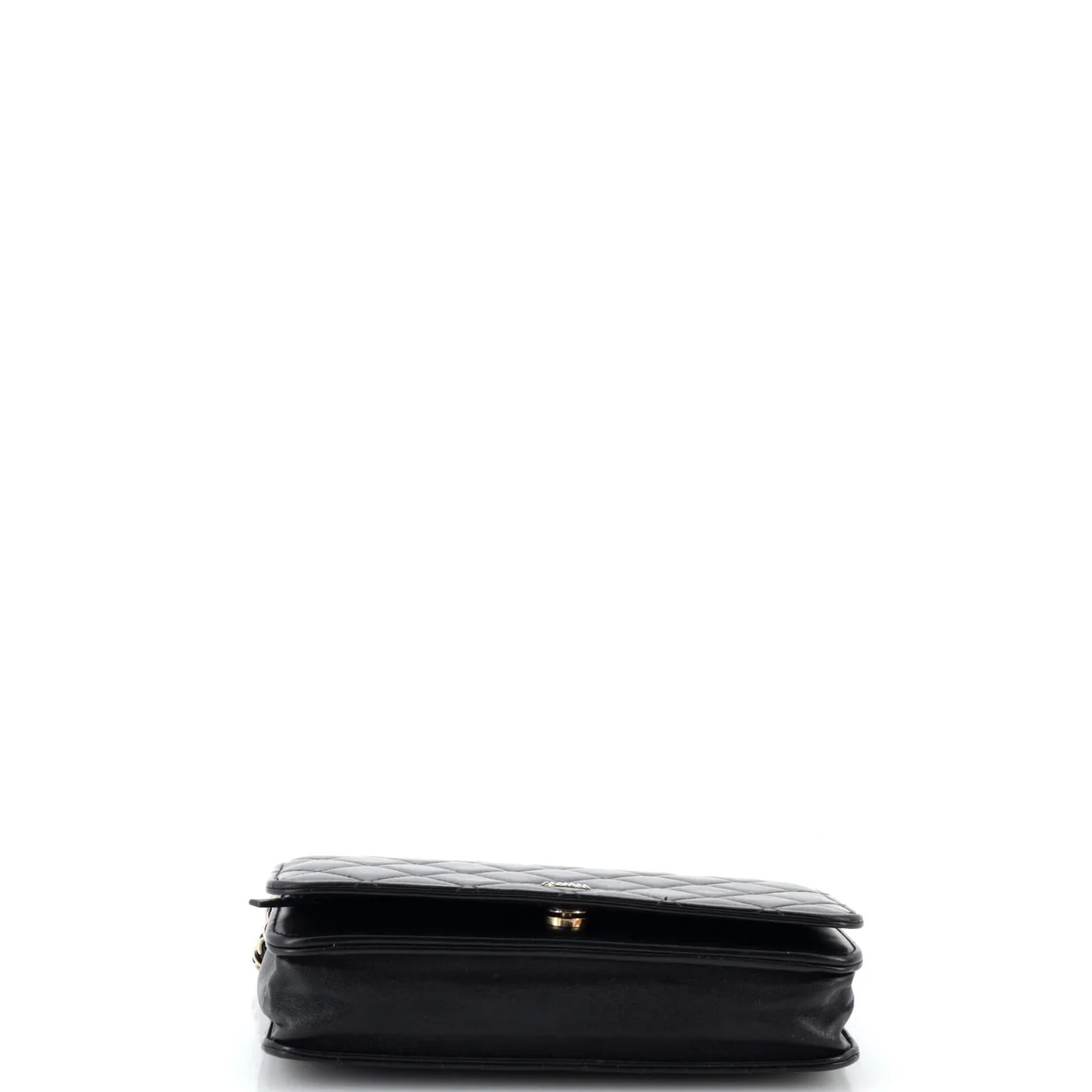 Pearl Strap Wallet on Chain Quilted Iridescent Lambskin - Deep Luxury