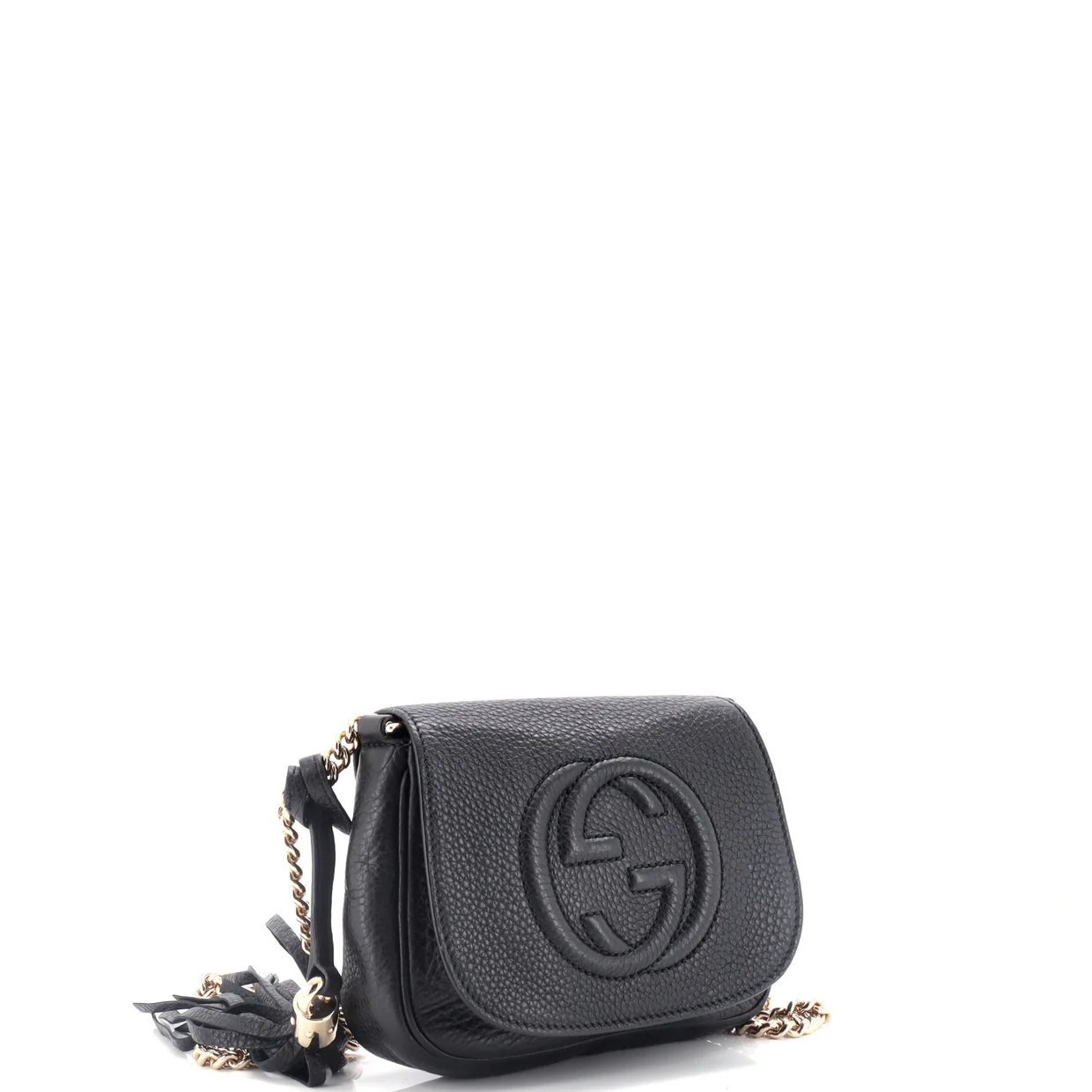 Soho Chain Crossbody Bag Leather Small - Deep Luxury