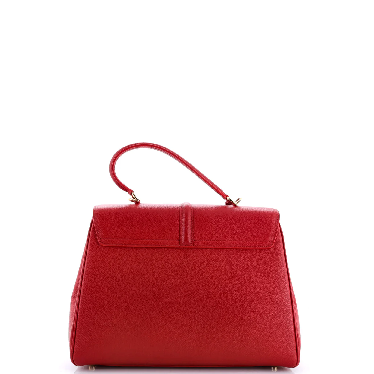 16 Top Handle Bag Grained Calfskin Medium - Deep Luxury