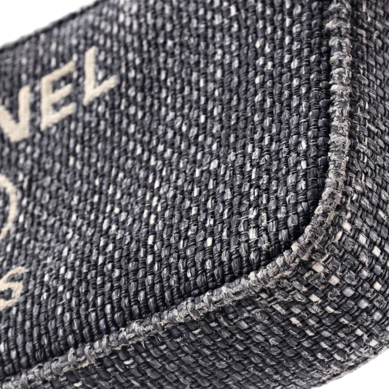 Deauville Double Zip Clutch with Chain Raffia - Deep Luxury