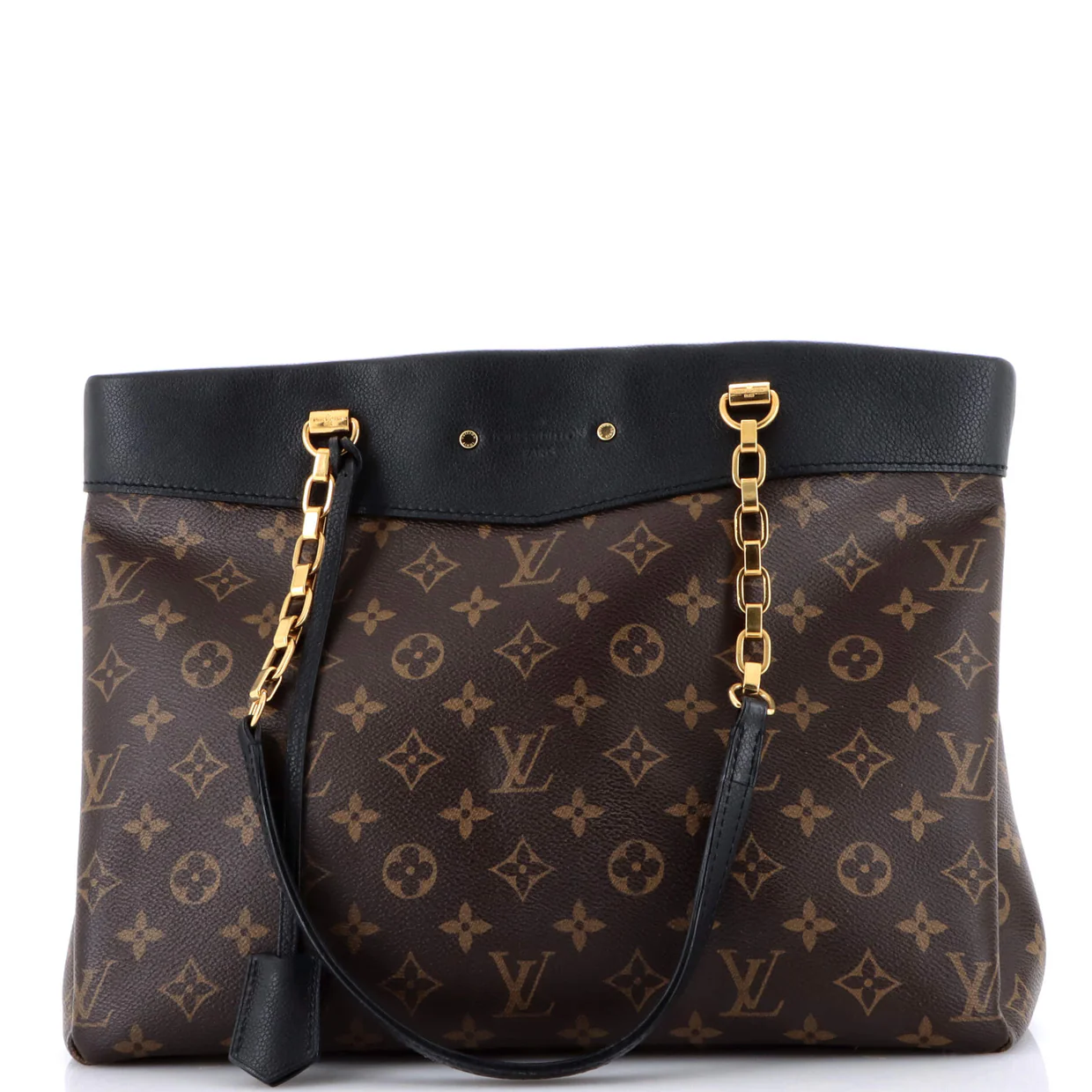 Pallas Shopper Monogram Canvas and Calfskin - Deep Luxury