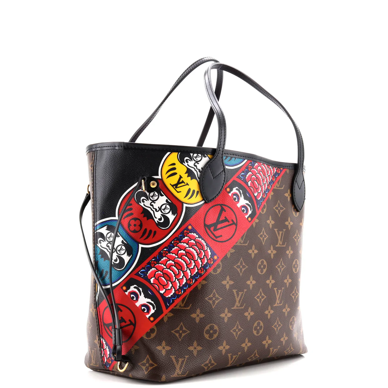 Neverfull NM Tote Limited Edition Kabuki Monogram Canvas MM - Deep Luxury