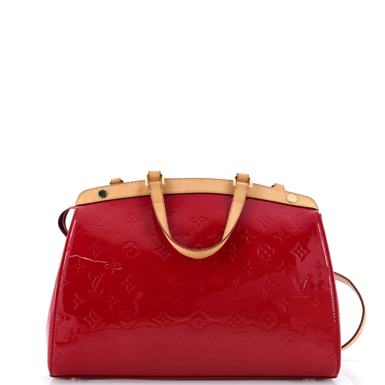 Brea Handbag Monogram Vernis MM - Deep Luxury