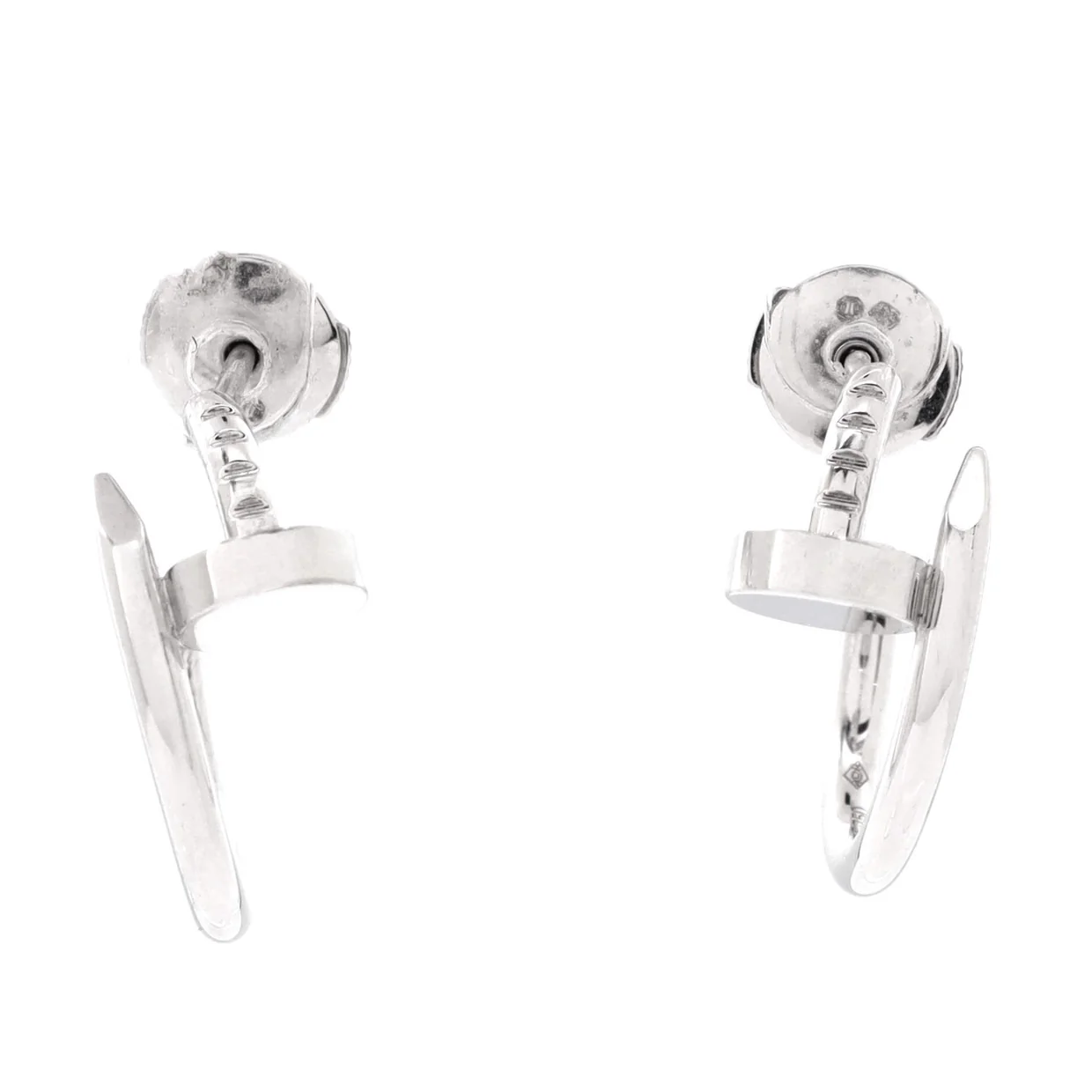 Juste un Clou Hoop Earrings 18K White Gold Small - Deep Luxury