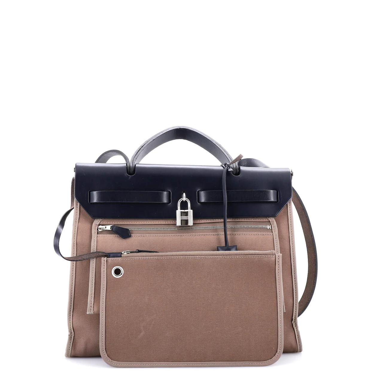 Herbag Zip Leather and Toile 31 - Deep Luxury