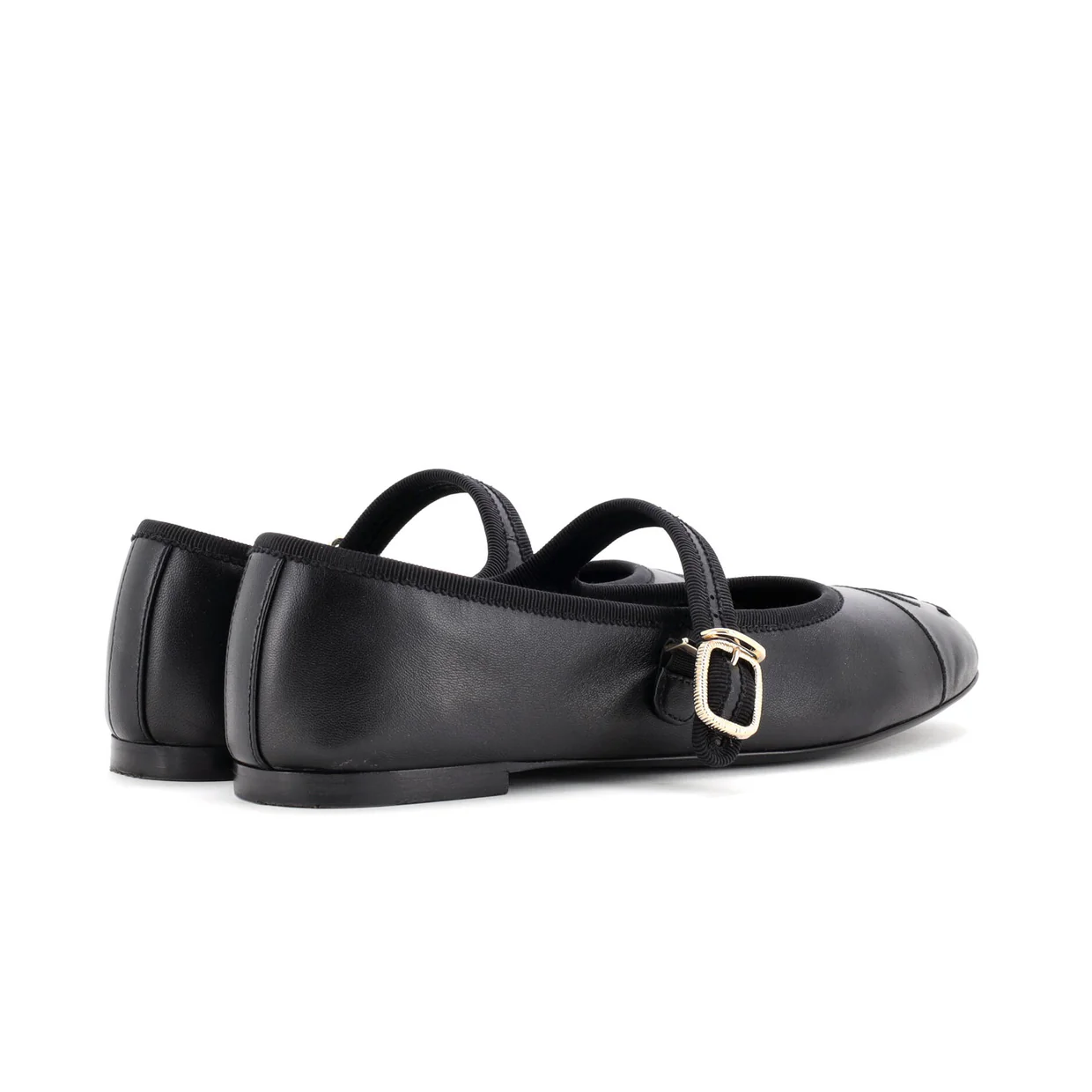 Women's CC Mary Jane Flats Embroidered Leather - Deep Luxury