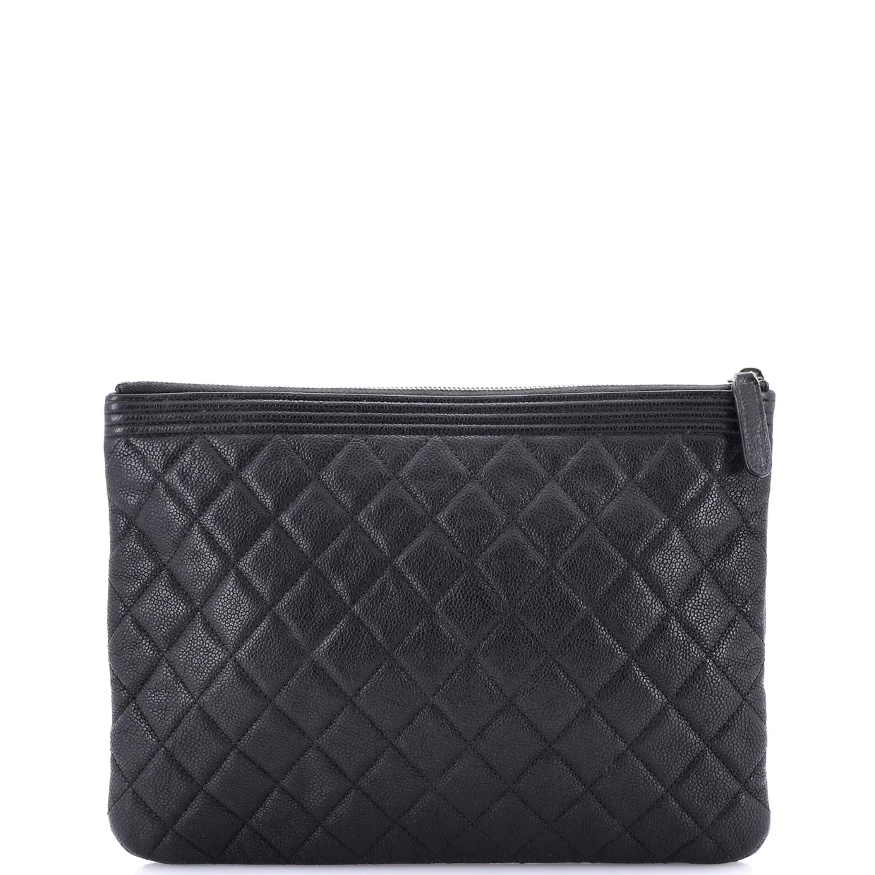 Boy O Case Clutch Quilted Caviar Medium - Deep Luxury