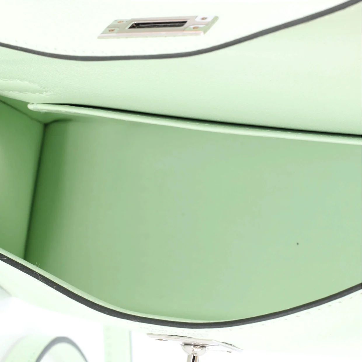 Kelly Mini II Bag Vert Fizz Epsom with Palladium Hardware 20 - Deep Luxury