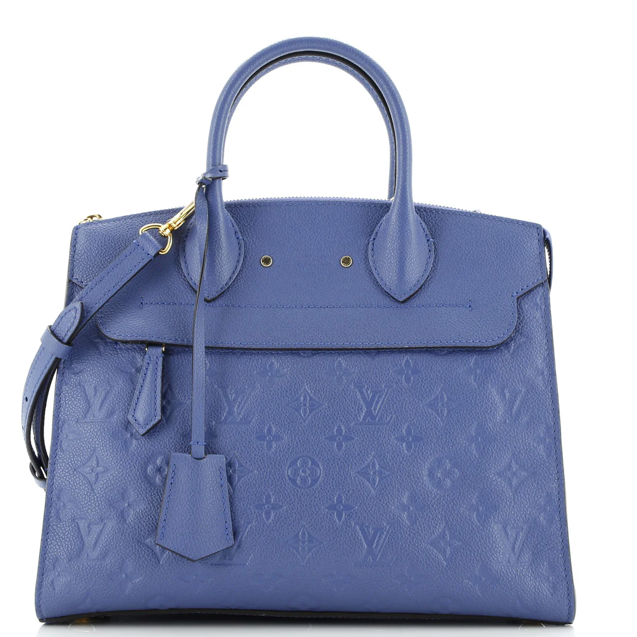 Pont Neuf Handbag Monogram Empreinte Leather MM - Deep Luxury