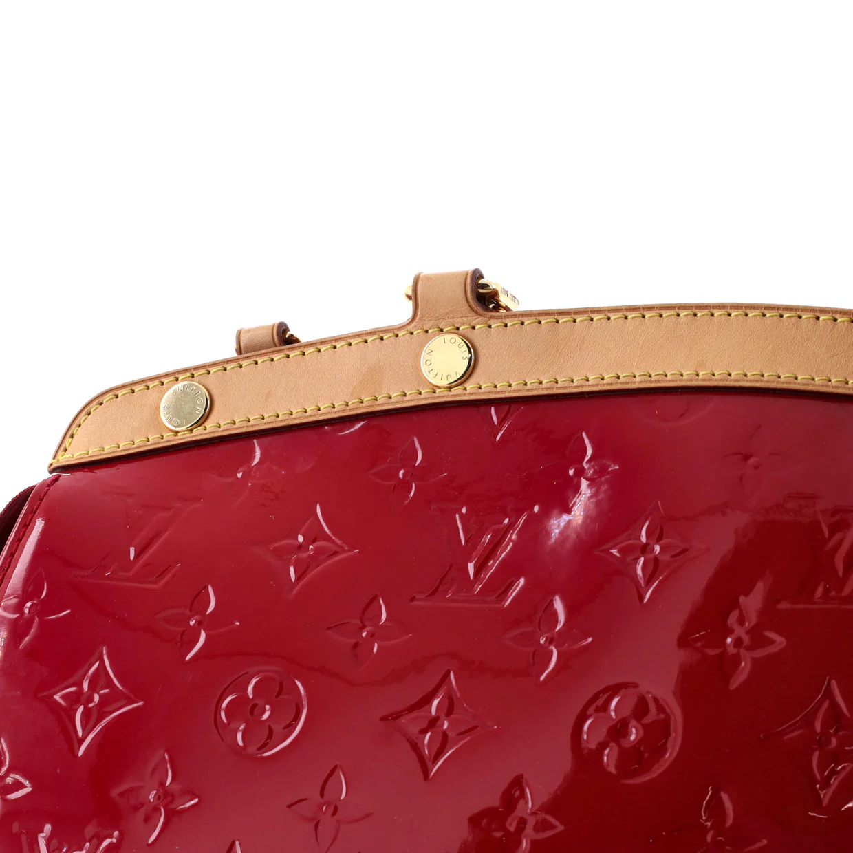 Brea Handbag Monogram Vernis MM - Deep Luxury