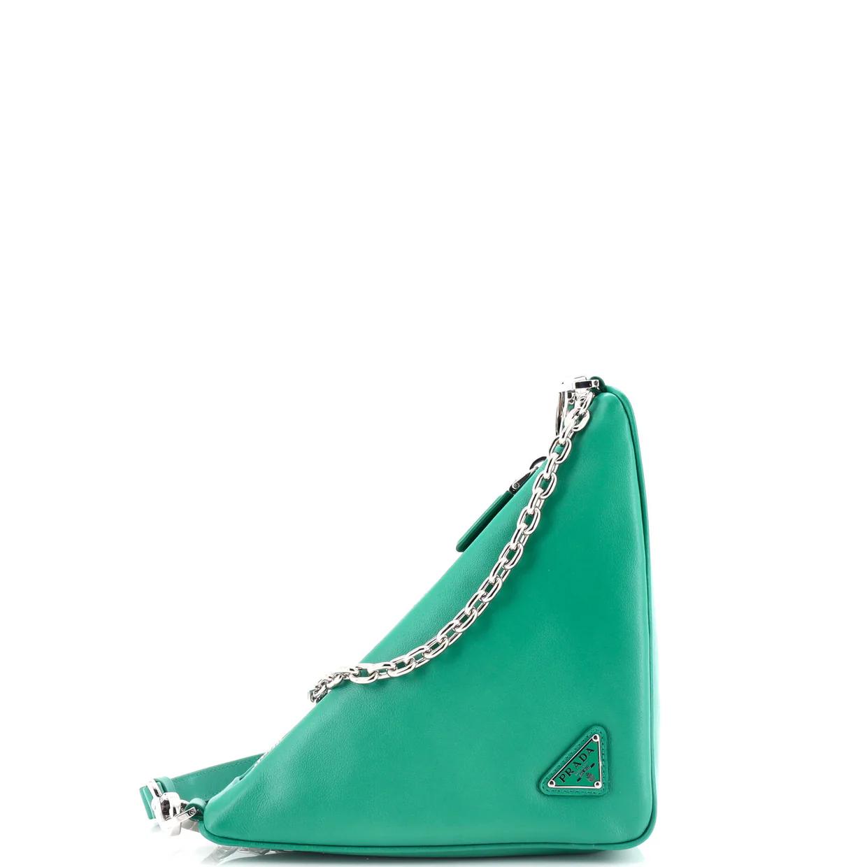 Triangle Logo Zip Crossbody Bag Embossed Grace Lux Small - Deep Luxury