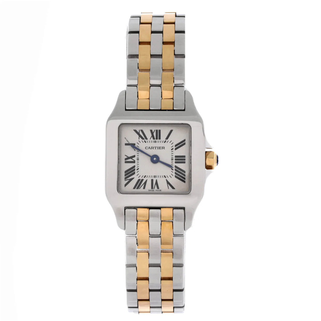 Santos Demoiselle Quartz Watch Stainless Steel and Yellow Gold 20 - Deep Luxury