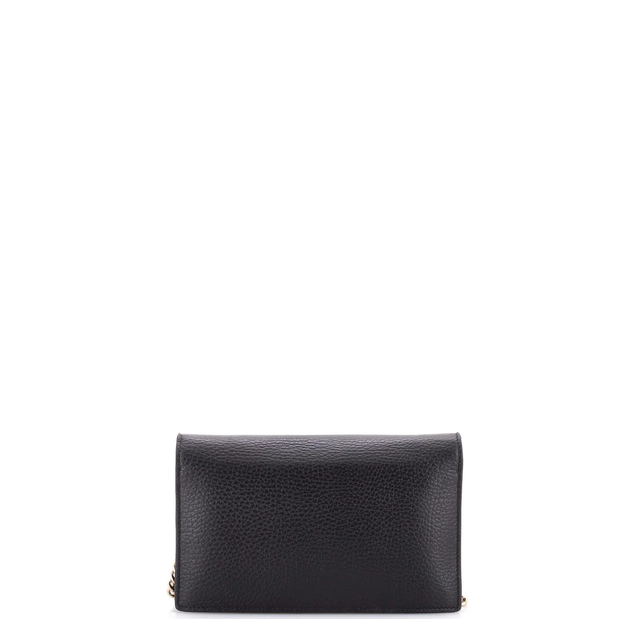 Interlocking Wallet on Chain Leather - Deep Luxury