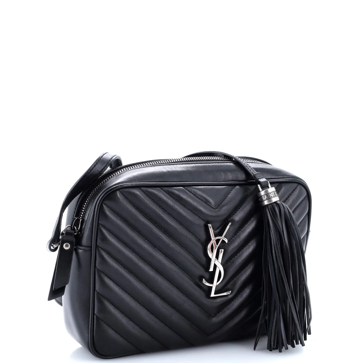 Lou Camera Bag Matelasse Chevron Leather Small - Deep Luxury