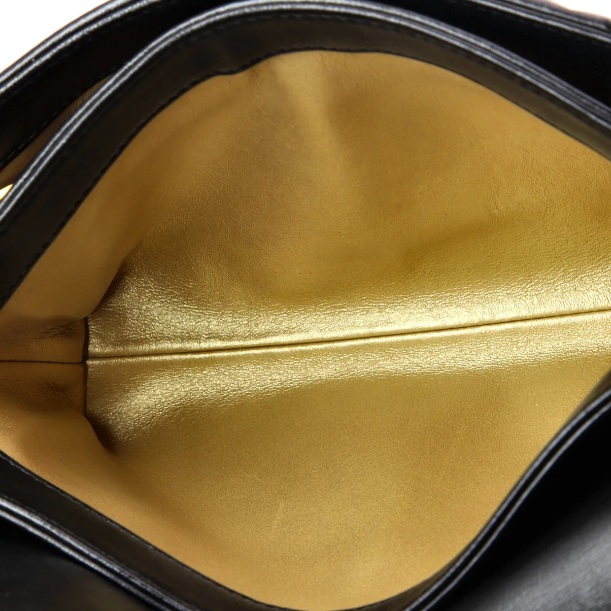 Crystal Logo Letters Chain Handle Flap Bag Quilted Lambskin Small - Deep Luxury