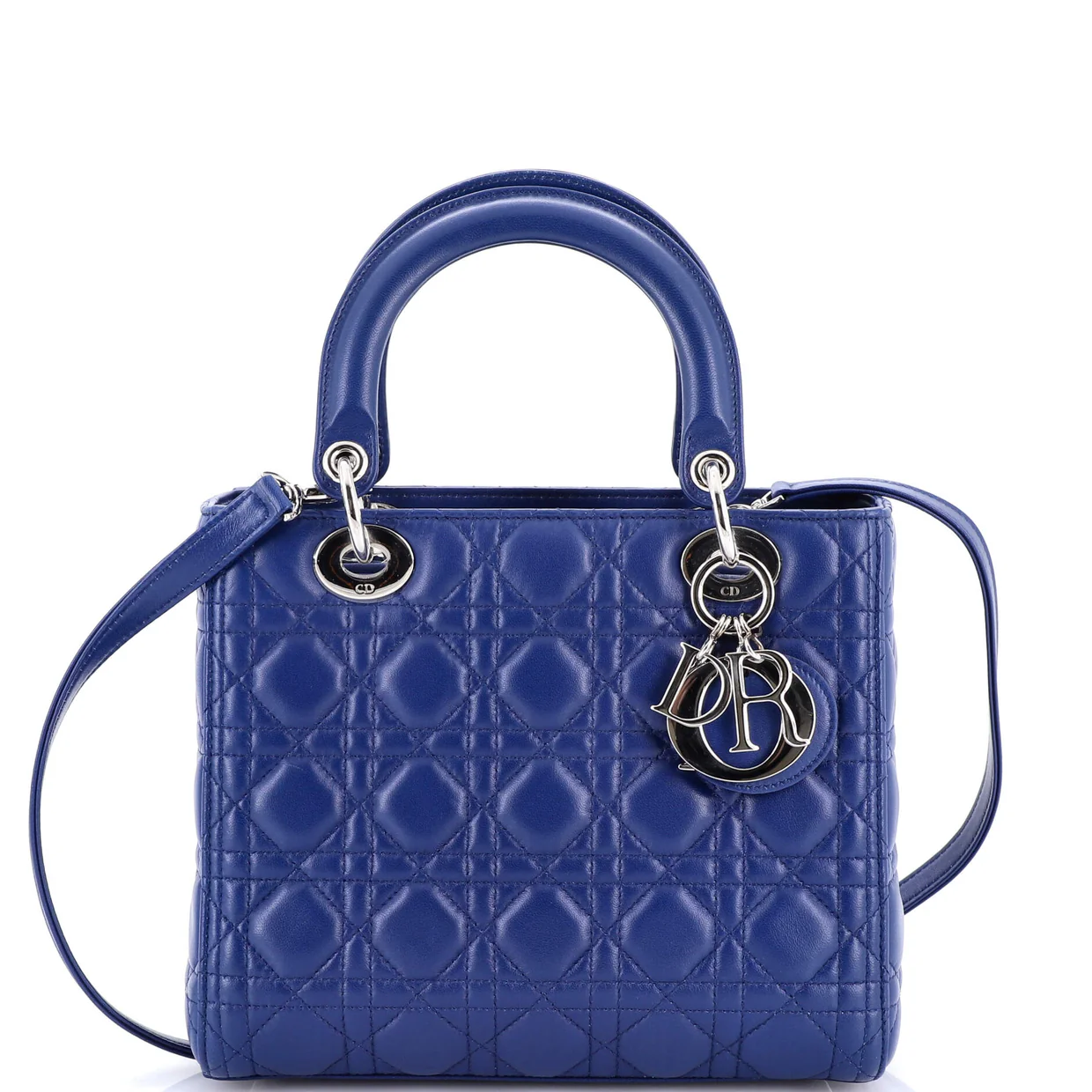 Lady Dior Bag Cannage Quilt Lambskin Medium - Deep Luxury