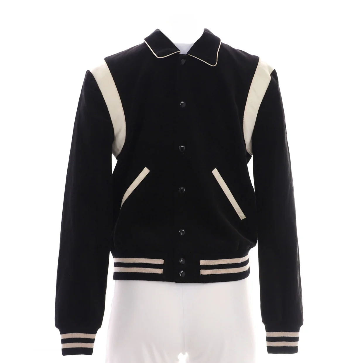 Button Up Bomber Jacket Cotton - Deep Luxury